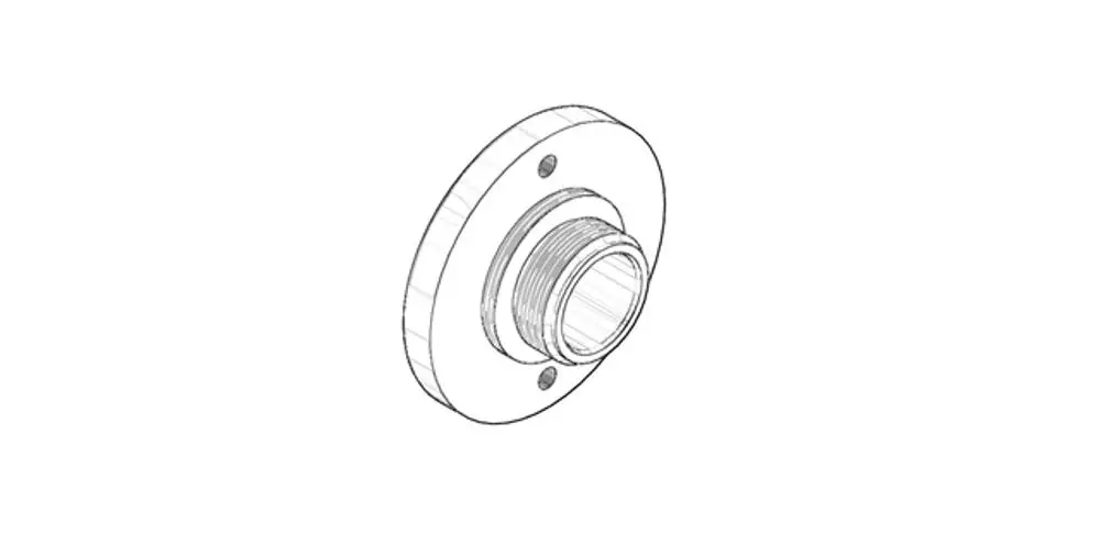 DORNBRACHT Rastbuchsenaufnahme ERSATZTEILE 091212053 D. 34,5 x 15 mm Weiß matt, 091212053-10 Galeriebild 1